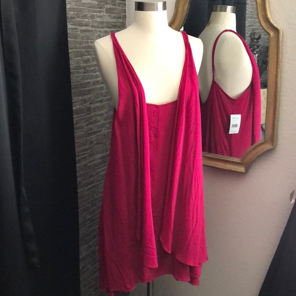 🎉HP🎉 FREE PEOPLE Star Crossed Fuchsia Pink Dress - Picture 8 of 8